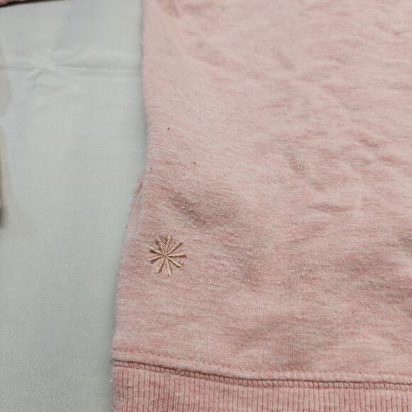 Athleta Apollo Mock Crewneck Sweatshirt Conch‎ Pink Heather Size Small - Picture 9 of 9